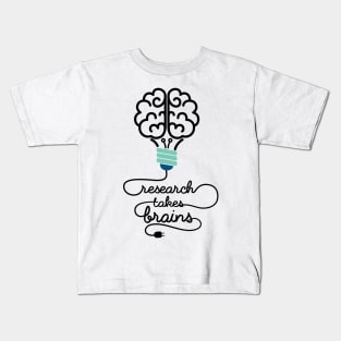 'Research Takes Brains' Autism Awareness Shirt Kids T-Shirt